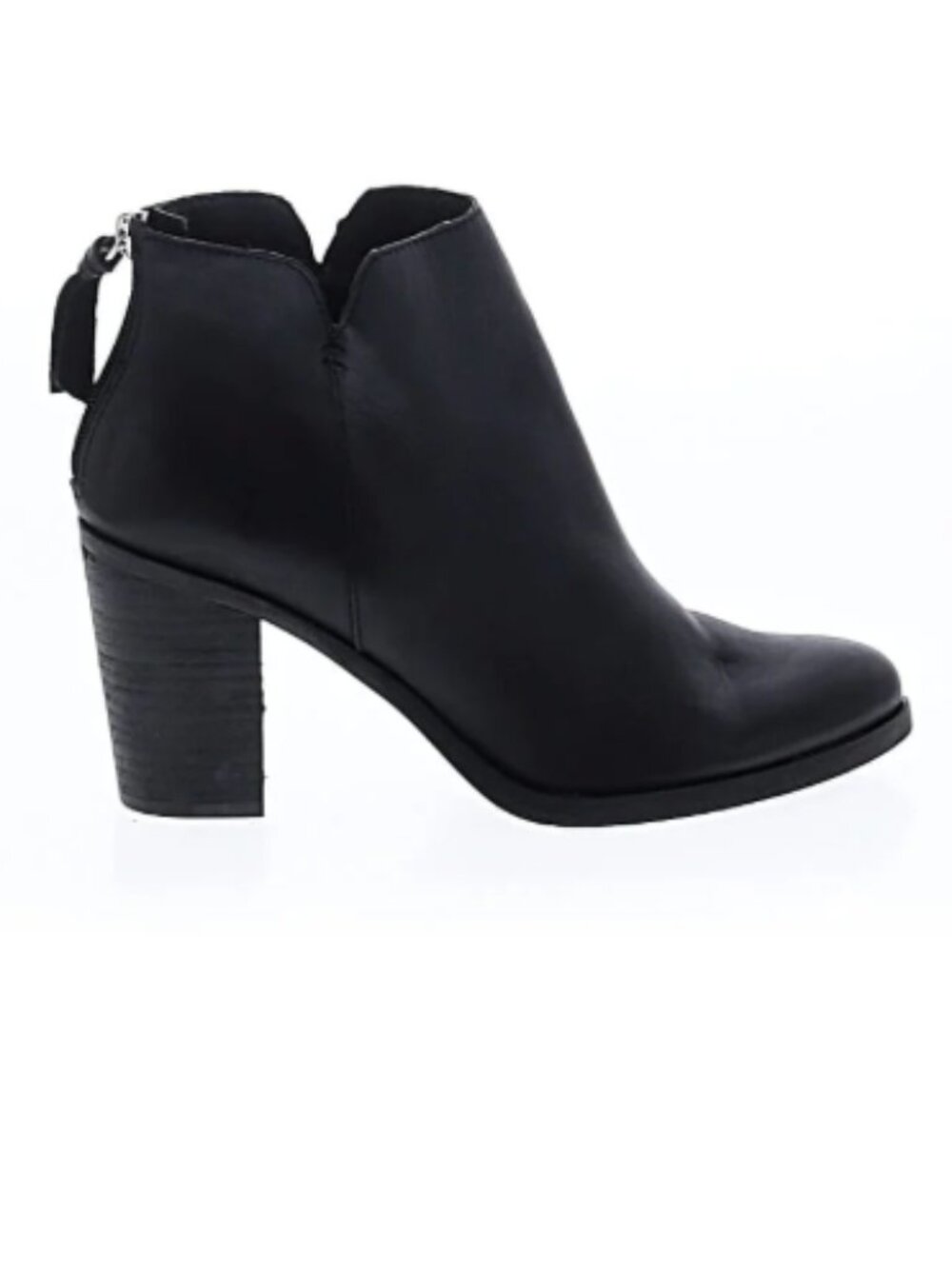 BP Womens Size 8M Black Leather Chelsea Zip Ankle Fashion Boots Bootie